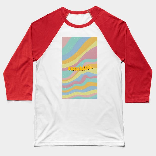 Sunshine Baseball T-Shirt by artforrart